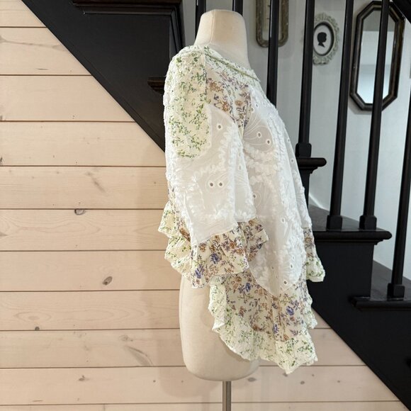 POL Lace Floral High Low Top Size Small - Picture 9 of 11